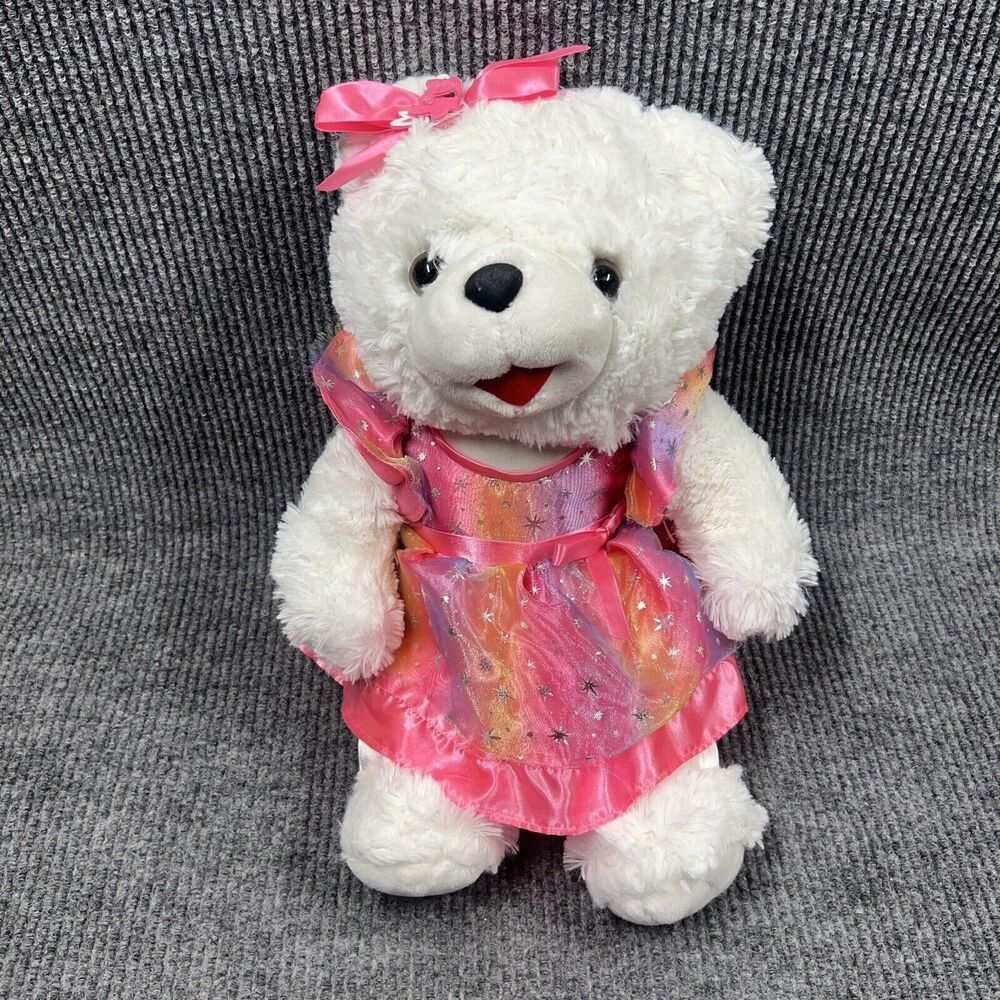 Snowflake Teddy Dan Dee 20” Plush 2018 Girl Bear Dressy Pink Dress Holiday Time‎